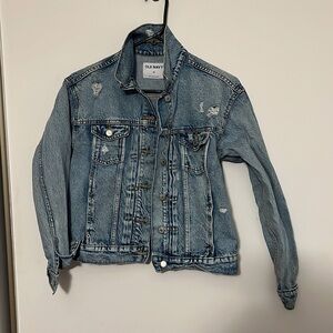 Old Navy Distressed Jean Jacket Size XS